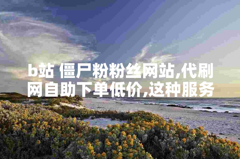 b站 僵尸粉粉丝网站,代刷网自助下单低价,这种服务违反了平台规定。