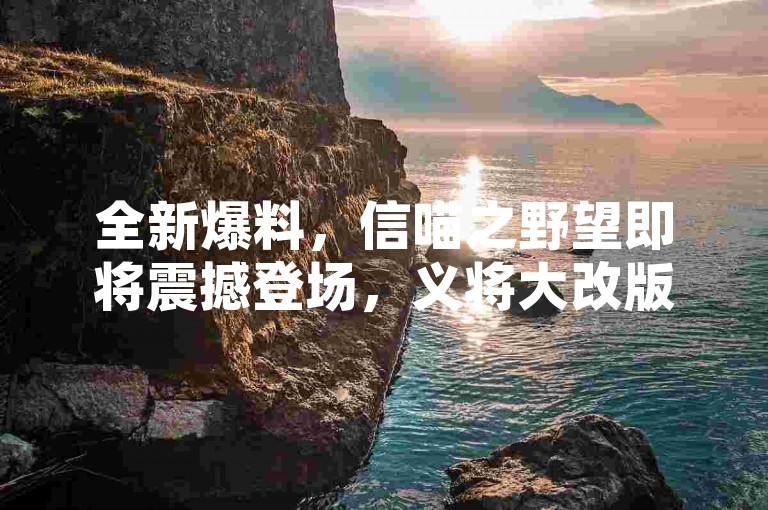 全新爆料，信喵之野望即将震撼登场，义将大改版，战国时代风云再起！