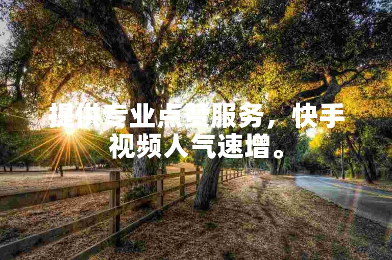 提供专业点赞服务，快手视频人气速增。