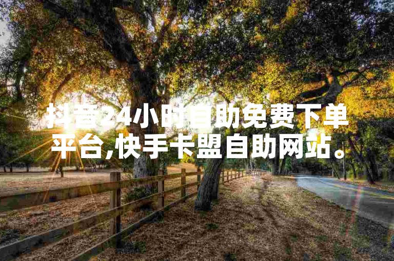 抖音24小时自助免费下单平台,快手卡盟自助网站。
