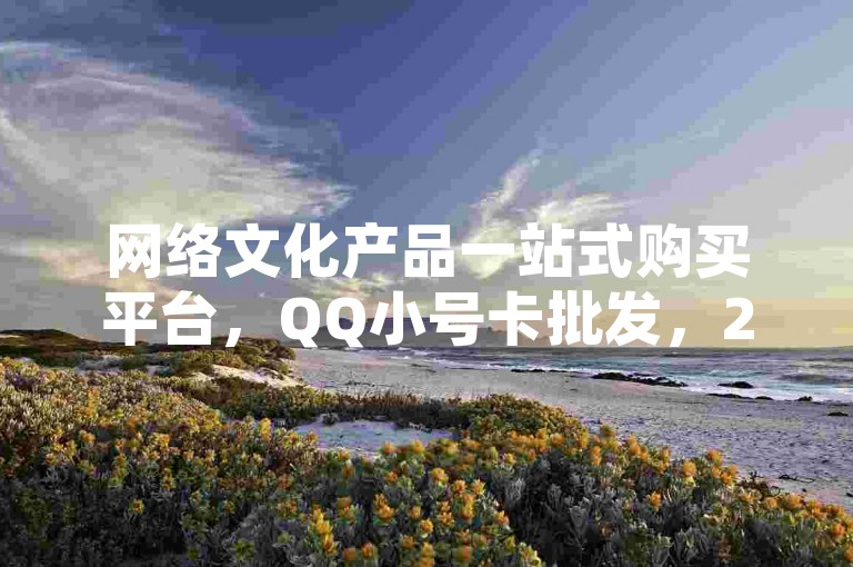 网络文化产品一站式购买平台，QQ小号卡批发，2025年必备技能！