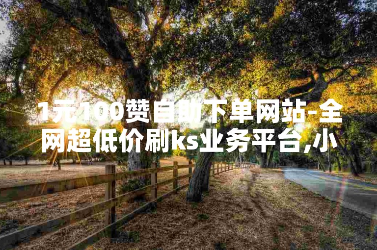 1元100赞自助下单网站-全网超低价刷ks业务平台,小七代网站，提供快速、高效的点赞服务。