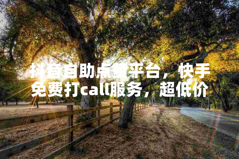 抖音自助点赞平台，快手免费打call服务，超低价稳定下单，全网最火业务自助平台，QQ名片点赞震撼来袭！