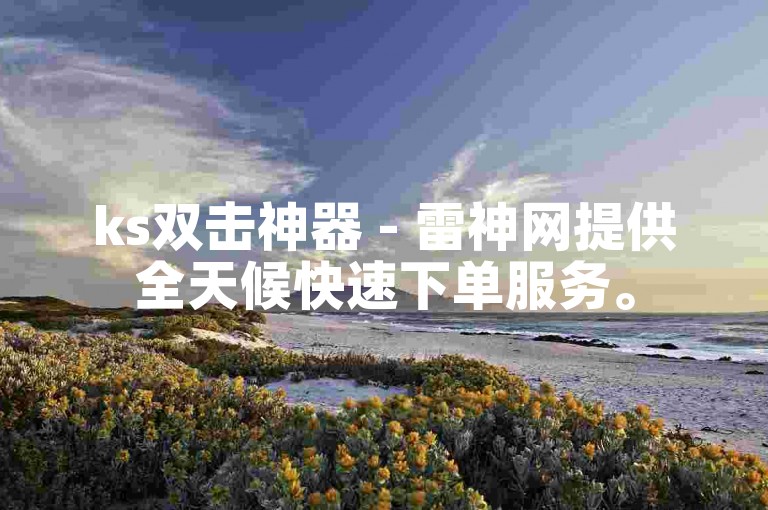 ks双击神器 - 雷神网提供全天候快速下单服务。