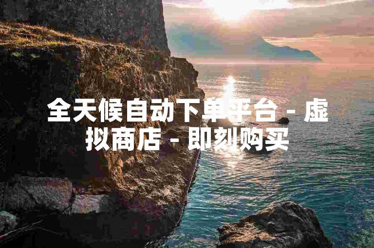 全天候自动下单平台 - 虚拟商店 - 即刻购买