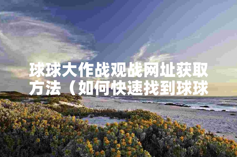 球球大作战观战网址获取方法（如何快速找到球球大作战的观战链接）。