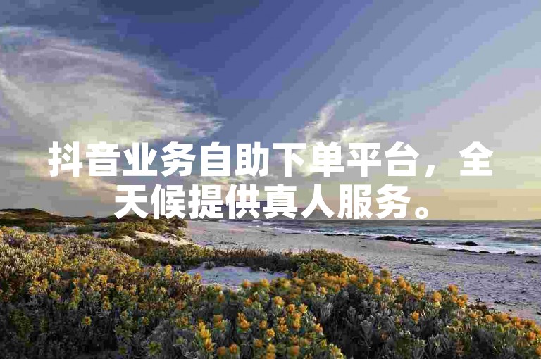 抖音业务自助下单平台，全天候提供真人服务。