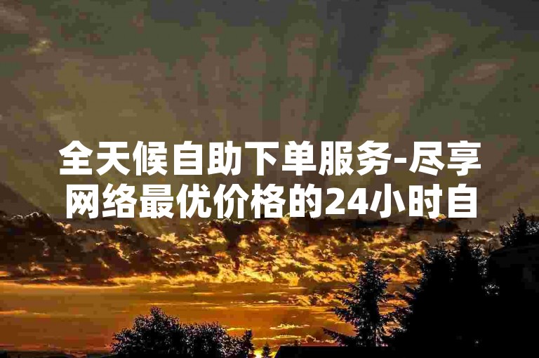 全天候自助下单服务-尽享网络最优价格的24小时自助下单系统，专为B站视频播放量打造的自助提升平台。