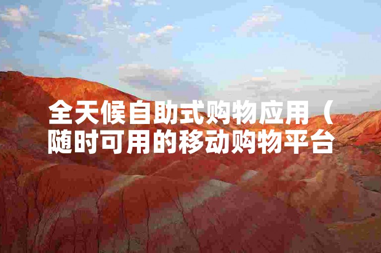 全天候自助式购物应用（随时可用的移动购物平台）