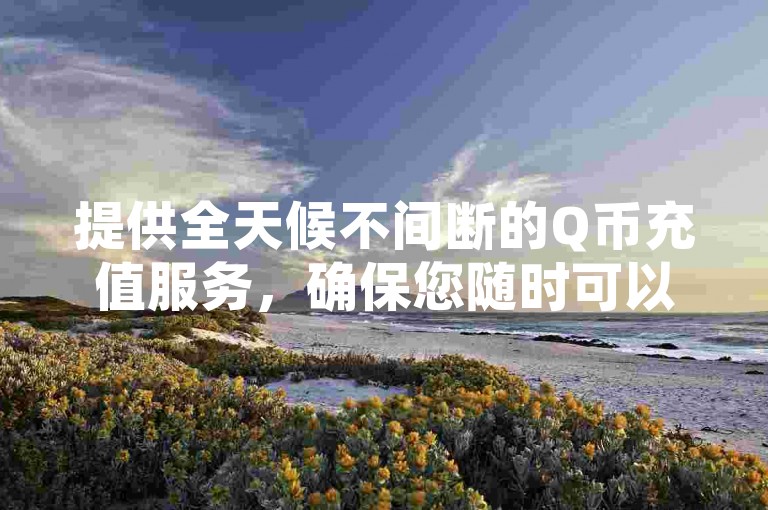 提供全天候不间断的Q币充值服务，确保您随时可以自助下单，满足即时充值需求。
