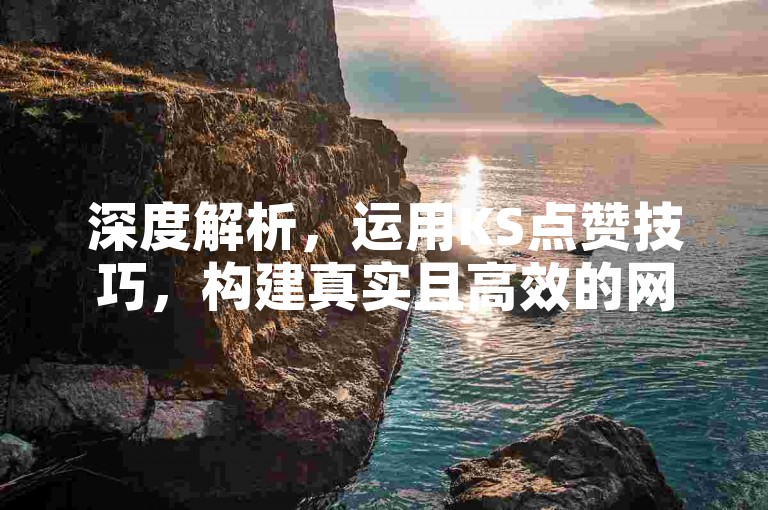 深度解析，运用KS点赞技巧，构建真实且高效的网站推广方案！