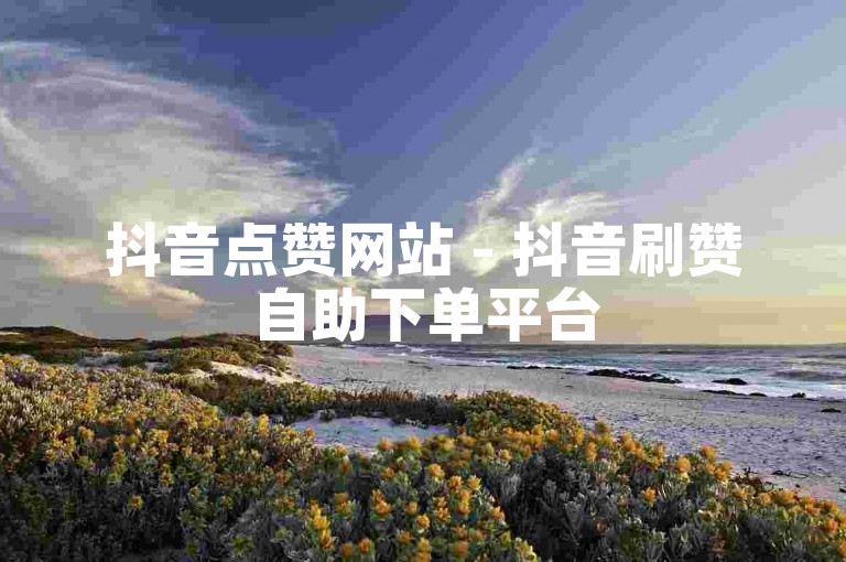 抖音点赞网站 - 抖音刷赞自助下单平台