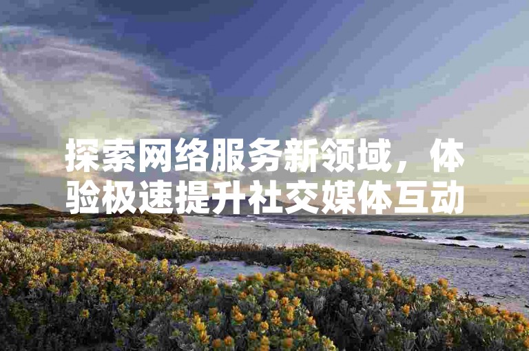 探索网络服务新领域，体验极速提升社交媒体互动——专业平台，安全助力ks视频点赞与评论增长。