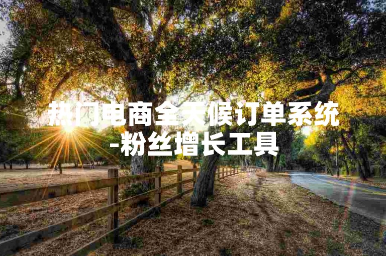 热门电商全天候订单系统-粉丝增长工具