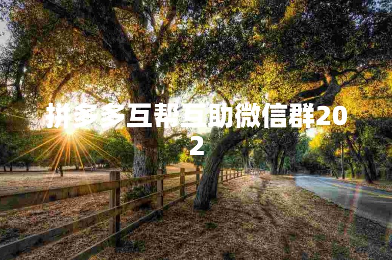 拼多多互帮互助微信群2025版是一个专门为多多砍价活动设立的群组。