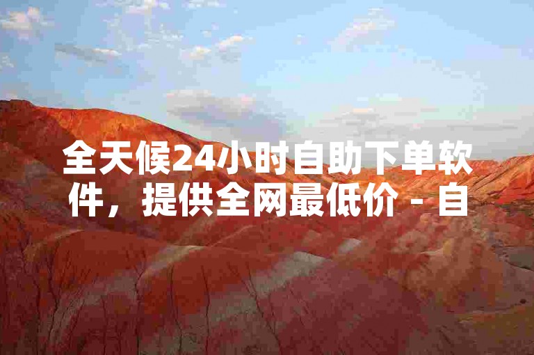 全天候24小时自助下单软件，提供全网最低价 - 自助下单卡网。