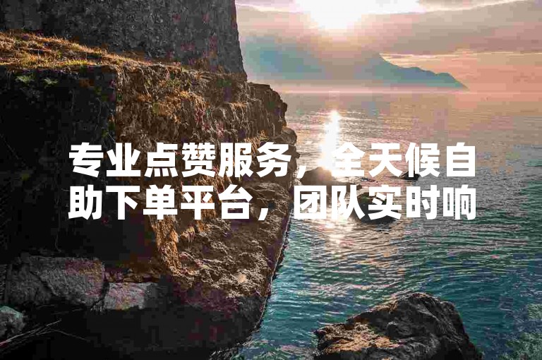 专业点赞服务，全天候自助下单平台，团队实时响应。