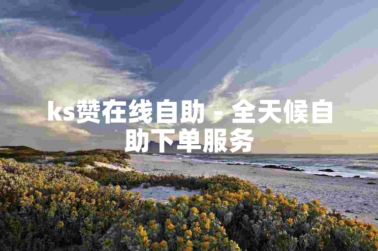 ks赞在线自助 - 全天候自助下单服务