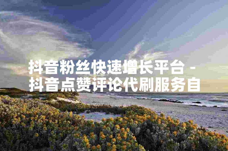 抖音粉丝快速增长平台 - 抖音点赞评论代刷服务自助操作。