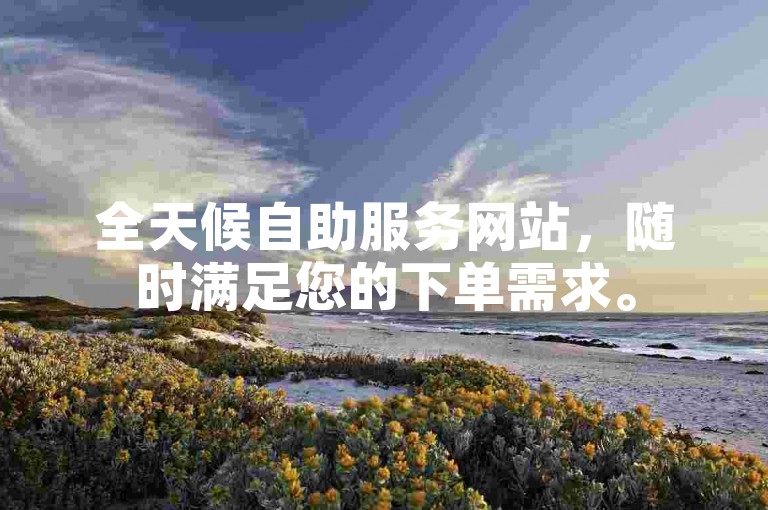 全天候自助服务网站，随时满足您的下单需求。