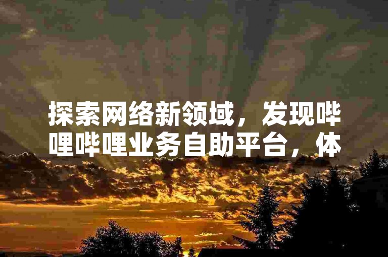 探索网络新领域，发现哔哩哔哩业务自助平台，体验黑科技粉丝增长服务 - 在拼多多互助网站上安全快速地提升0.1元起的互动量，同时为你的QQ空间带来海量访问量购买服务。