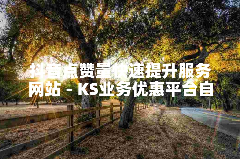 抖音点赞量快速提升服务网站 - KS业务优惠平台自助下单