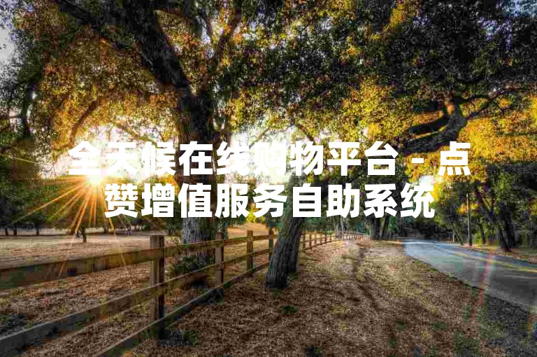 全天候在线购物平台 - 点赞增值服务自助系统