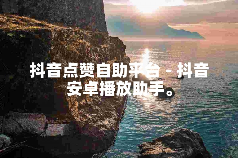 抖音点赞自助平台 - 抖音安卓播放助手。