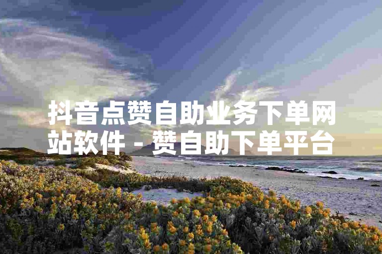 抖音点赞自助业务下单网站软件 - 赞自助下单平台网，提供便捷的服务，满足用户对点赞数量的需求。