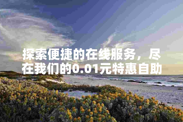 探索便捷的在线服务，尽在我们的0.01元特惠自助平台，专为KS和B站粉丝打造！
