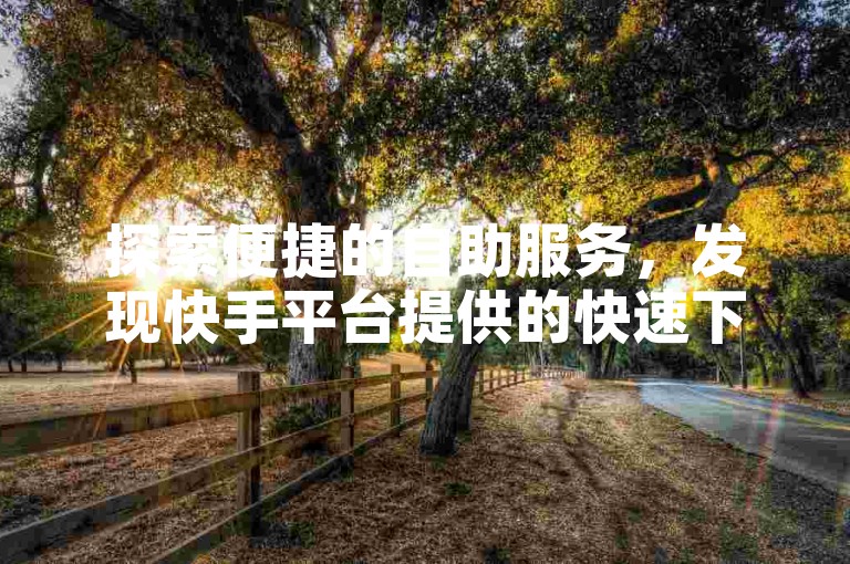 探索便捷的自助服务，发现快手平台提供的快速下单网址与应用。