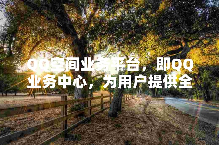 QQ空间业务平台，即QQ业务中心，为用户提供全方位的社交网络服务体验。