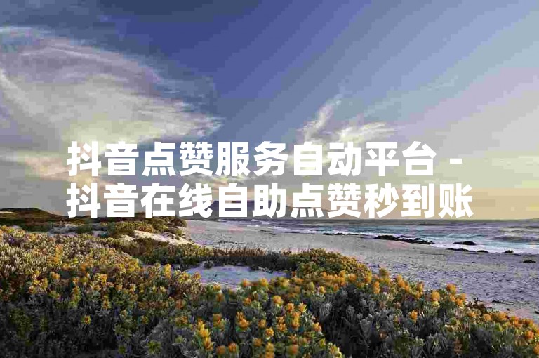 抖音点赞服务自动平台 - 抖音在线自助点赞秒到账