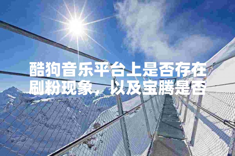 酷狗音乐平台上是否存在刷粉现象，以及宝腾是否提供在线刷点赞服务？