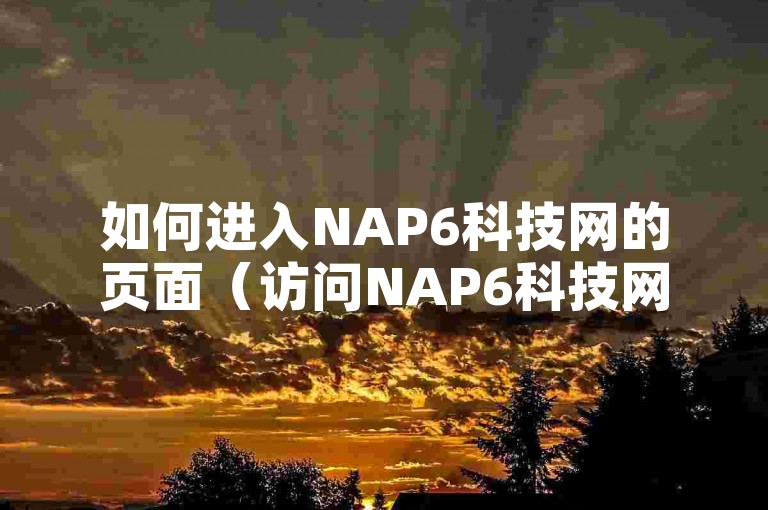 如何进入NAP6科技网的页面（访问NAP6科技网的方法）？