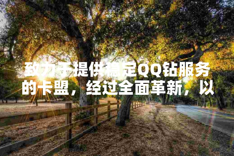 致力于提供稳定QQ钻服务的卡盟，经过全面革新，以卓越的客户体验迎接您的加入