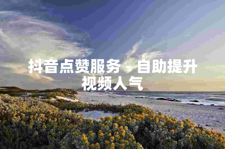 抖音点赞服务 - 自助提升视频人气