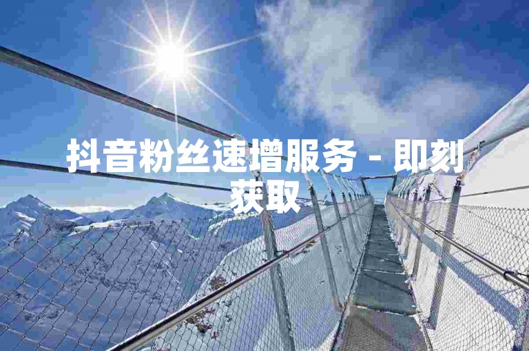 抖音粉丝速增服务 - 即刻获取500赞免费平台。