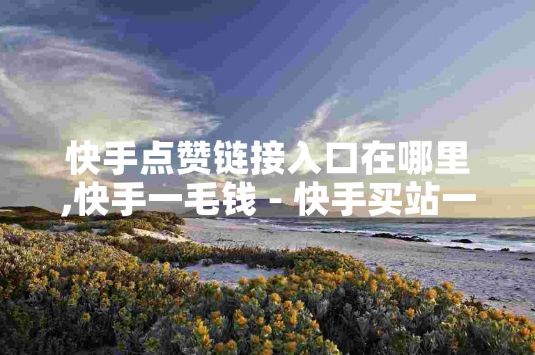 快手点赞链接入口在哪里,快手一毛钱 - 快手买站一块钱1000 - 斗音刷讚在线24小时。