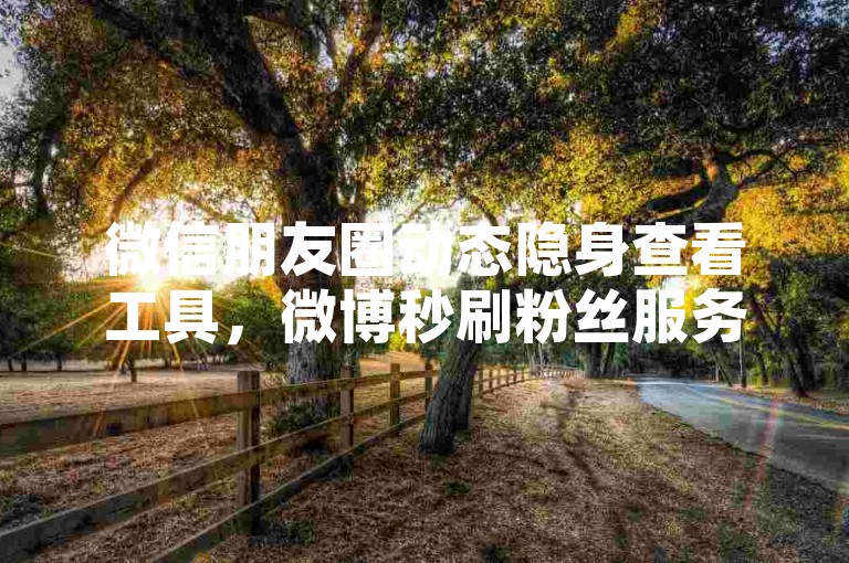 微信朋友圈动态隐身查看工具，微博秒刷粉丝服务 - 网络社交平台辅助系统 - 即刻体验百赞瞬间！