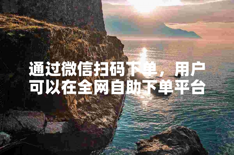通过微信扫码下单，用户可以在全网自助下单平台上轻松购买抖音相关服务。