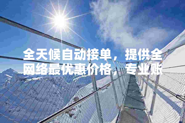 全天候自动接单，提供全网络最优惠价格，专业账号批量销售服务 - QQ订单系统保证最低价，快手相关业务享受超值低价。